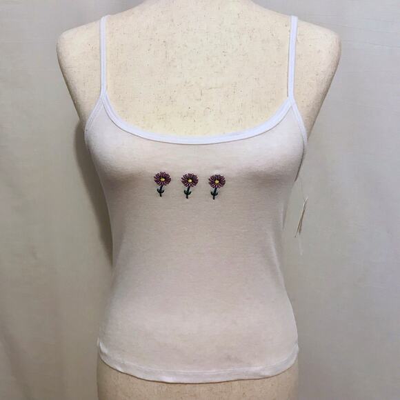 Rebellious One White Tank Top Juniors S - Picture 2 of 10